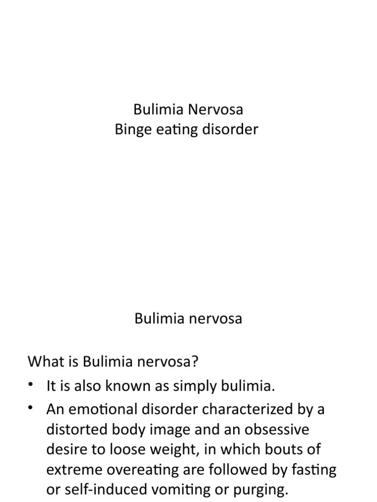 Bulimia Nervosa | PDF | Bulimia Nervosa | Human Diseases And Disorders