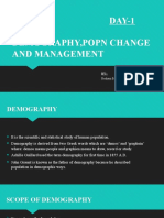 Unit-2 Day-1 Demography, Popn Change and Management