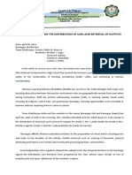 PNHS Marifosque Team's Report on SLM Distribution