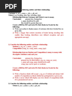 Primary Key, Foreign Key C - Name Should Not Be Null, Fare Should Be Greater Than Zero