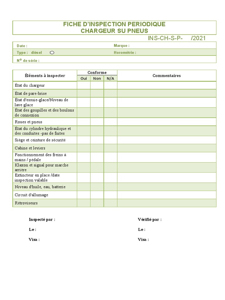 Fiche-d-Inspection-chargeur ASMIDAL - Copie | PDF