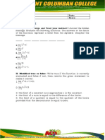 1.1. The Limit of a Function  (activity sheets)