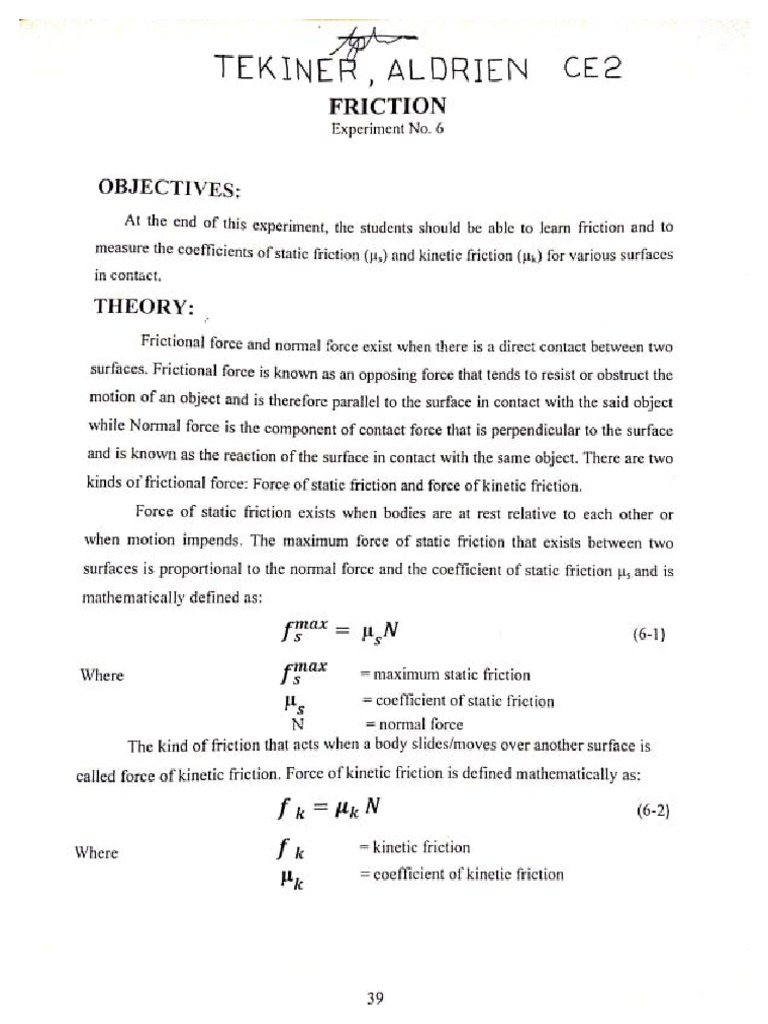 Experiment No. 6 Tekiner, Aldrien CE2 | PDF
