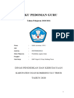 Contoh Buku Pedoman Guru 2021