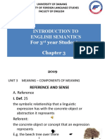 Introduction To English Semantics For 3 Year Student