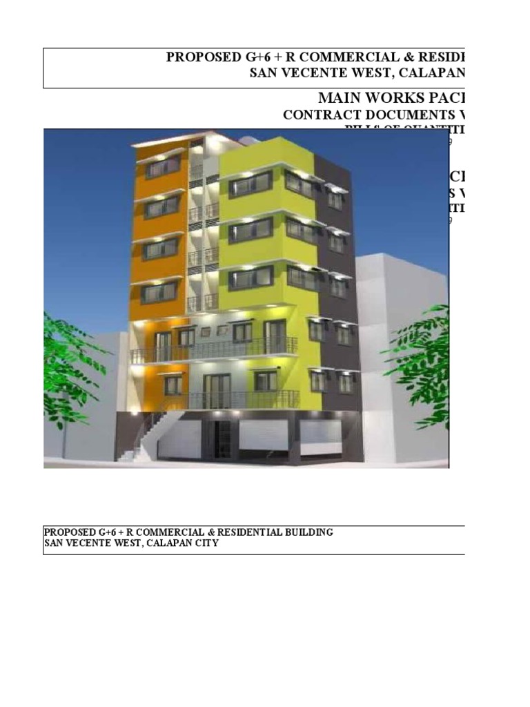Sample Estimate For Renovation of Two Storey Building | PDF