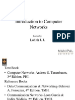 Introduction To Computer Networks: Lohith J. J