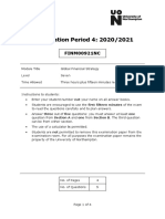 Examination Period 4: 2020/2021: FINM00921NC