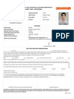 Candidate's Signature: E-Admit Card - Provisional