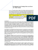 Design, Development and Testing of Low-Cost Force Balance For Wind Tunnel