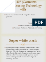 Lecture-7 Topics-Super White Wash Recipe For Denim Garments