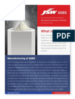 JSW GGBS Technical Data Sheet