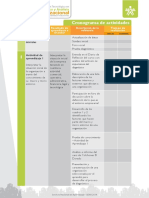 Cronograma de Actividades