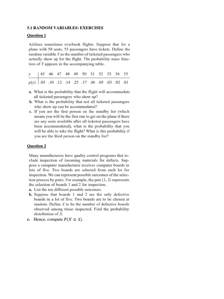 Prob. Dist. Past State Papers | PDF