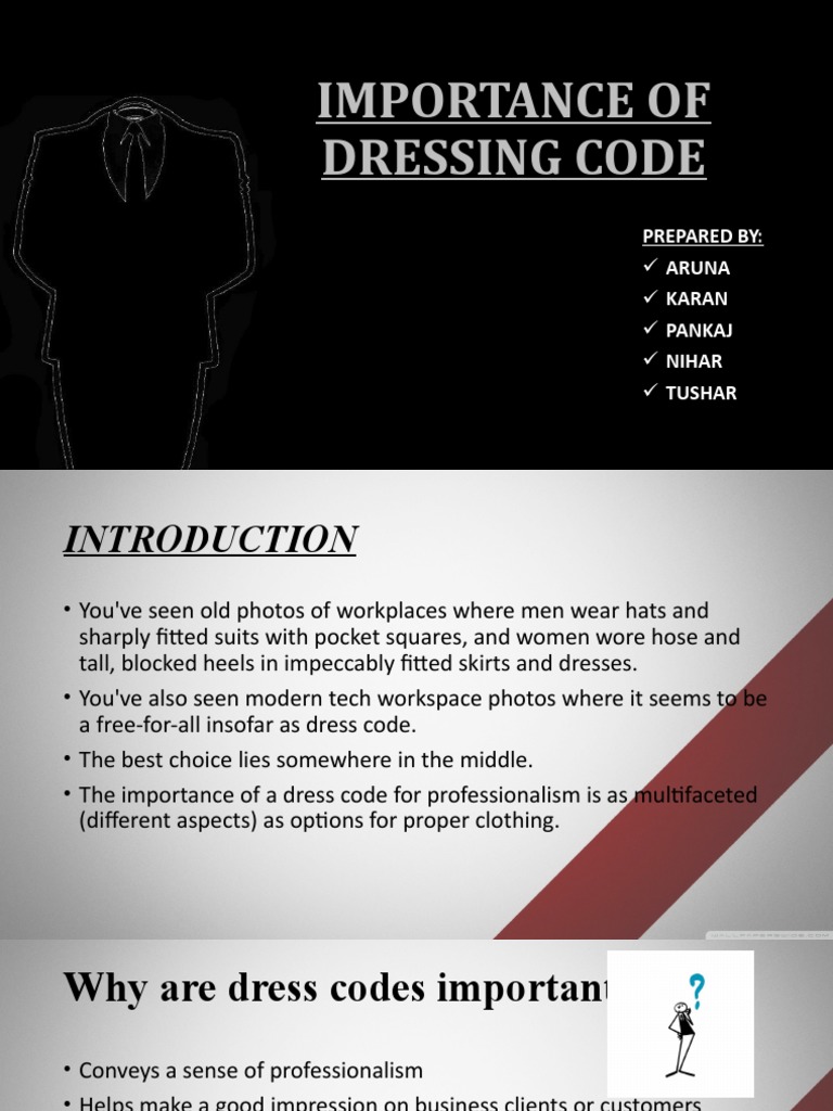 Importance of Dressing Code 2 PDF Dress Blouse