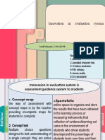 Inovation in Evaluation