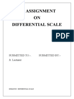 An Assignment ON Differential Scale: Submitted To:-. Submitted By:-Jr. Lecturer