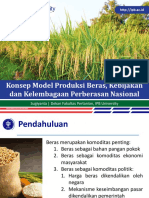 Dr. Sugiyanta - Konsep Model Produksi Beras, Kebijakan Dan Kelembagaan Perberasan Nasional