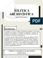 Política Archivística