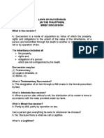 Laws On Succession in The Philippines