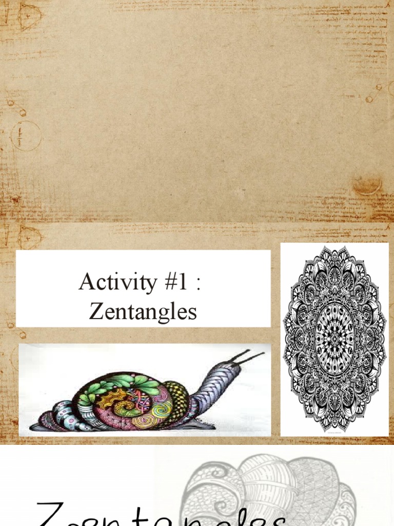 Zentangle Activity Scoring Guide | PDF | Home & Garden | Art