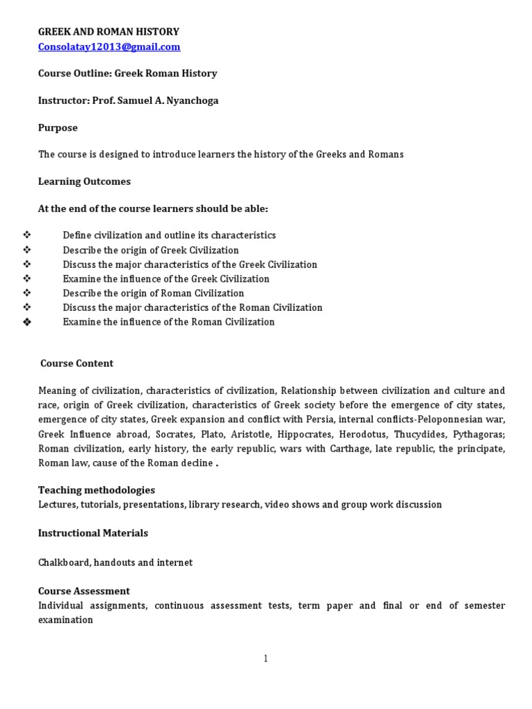 Greek and Roman History - 2 | PDF | Ancient Rome | Roman Republic