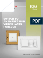 Switch To An Impression Which Lasts Forever: Pricelist: April 2020