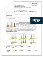 Ensino Fundamental: Atividade sobre o ábaco e números