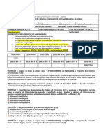 Avaliação Bimestral N2 - 3º A - Teoria Geral Do Processo - Prof Priscyla Quirino