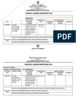 Individual Learning Monitoring Plan