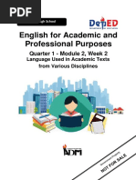 English For Academic and Professional Purposes: Quarter 1 - Module 2, Week 2