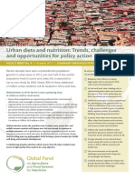 Urban Diets and Nutrition: Trends, Challenges and Opportunities For Policy Action