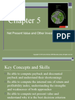 Net Present Value and Other Investment Rules