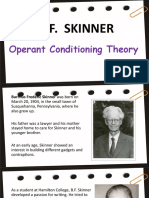 B. F. Skinner: Operant Conditioning Theory