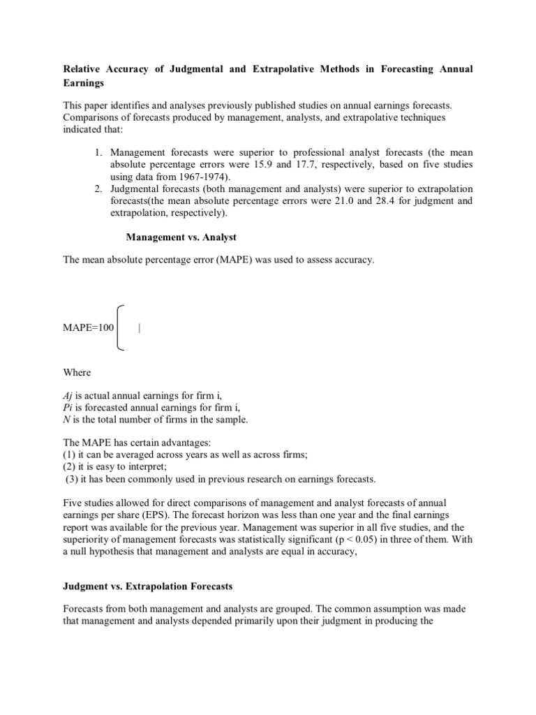 Data Processing and Analysis Techniques | PDF | Forecasting | Accuracy ...