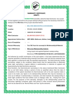 Techniproof Foundation: Warranty Certificate (Draft)