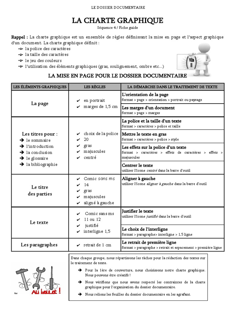 Fiche - Guide - La - Charte - Graphique Du Dossier Documentaire | PDF ...