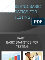 2 Norms and Basic Statistics For Testing