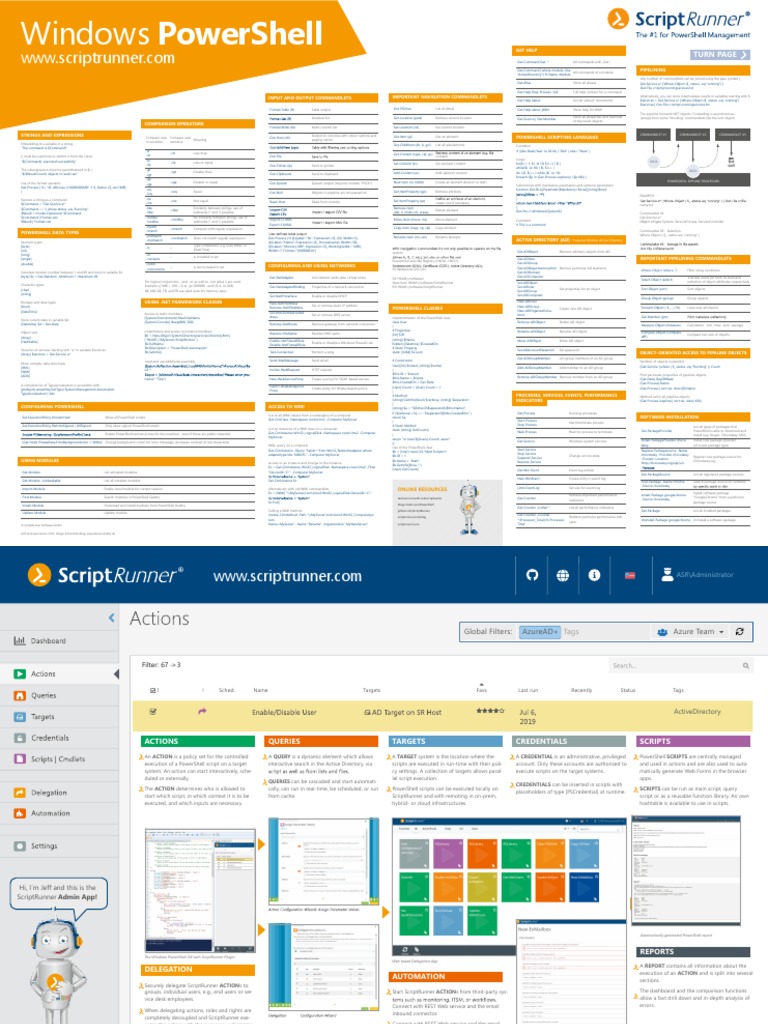 ScriptRunner PowerShell Poster 2020 - EN | PDF | Windows Registry ...