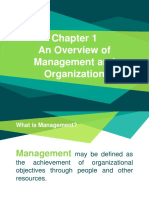 Overview of Management and Organization