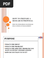 How To Prepare A Research Proposal