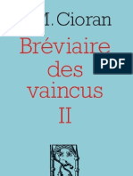 Bréviaire Des Vaincus II, de E.M. Cioran