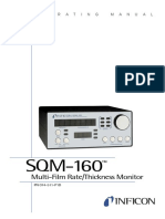 Multi-Film Rate/Thickness Monitor: O P E R A T I N G M A N U A L