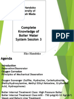 Complete Knowledge of Boiler Water System Session 3: Eko Handoko University of Gadjah Mada