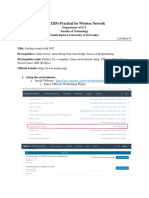 NST32031-Practical For Wireless Network: Fusion (Mac), IDE (Eclipse)