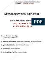 New Cabinet Reshuffle 2021: by Divyanshu Sharma