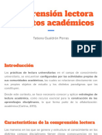 Compresión Lectora de Textos Académicos