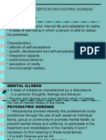 basic concept in psychiatric nursing