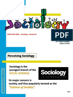 Session 1 - Perceiving Sociology (1)