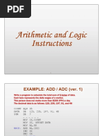 3-Arithmetic and Logic Instructions